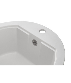 Кухонная мойка GRANADO Lugo White круглая Nanogranite (Артикул: 6810990000)