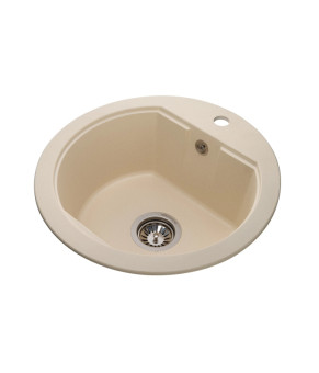Кухонная мойка GRANADO Lugo Ivory круглая 480х495х200 мм (Артикул: 2804)