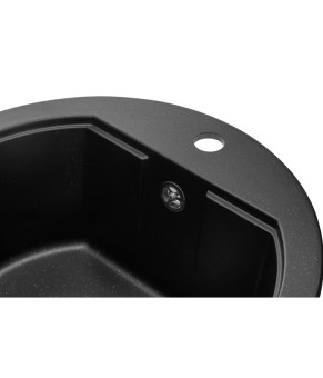 Кухонная мойка GRANADO Lugo Black shine круглая (Артикул: 2801)