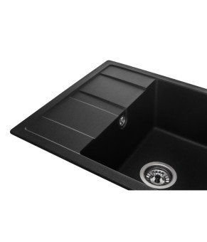 Кухонная мойка GRANADO Madrid Black Shine 580x500x225 (1601)