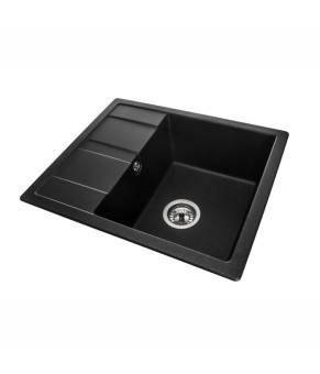 Кухонная мойка GRANADO Madrid Black Shine 580x500x225 (1601)