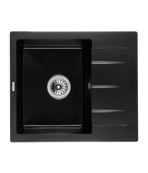 Кухонная мойка GRANADO Madrid Black Shine 580x500x225 (1601)
