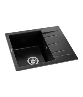 Кухонная мойка GRANADO Madrid Black Shine 580x500x225 (1601)