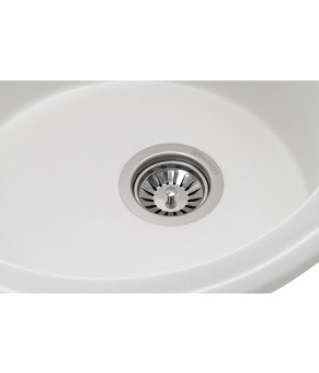 Кухонная мойка GRANADO Marbella White овальная Nanogranite (2905)
