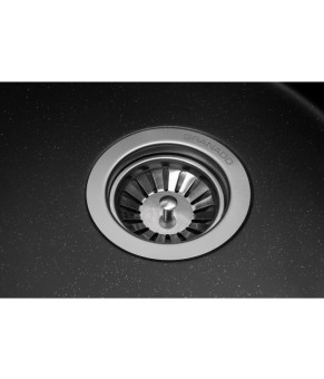 Кухонная мойка GRANADO Marbella Black Shine овальная (2901)