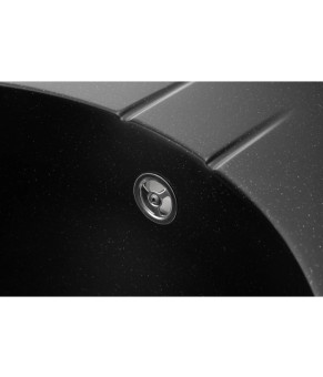 Кухонная мойка GRANADO Marbella Black Shine овальная (2901)