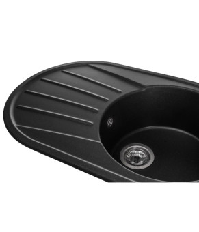 Кухонная мойка GRANADO Murcia Black Shine овальная (1701)