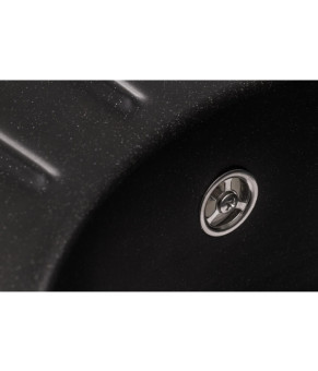 Кухонная мойка GRANADO Murcia Black Shine овальная (1701)