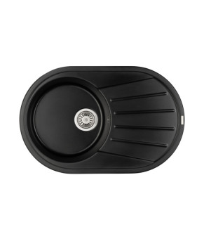 Кухонная мойка GRANADO Murcia Black Shine овальная (1701)