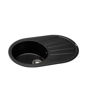 Кухонная мойка GRANADO Murcia Black Shine овальная (1701)