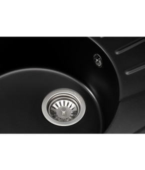 Кухонная мойка GRANADO Murcia Black Shine овальная (1701)