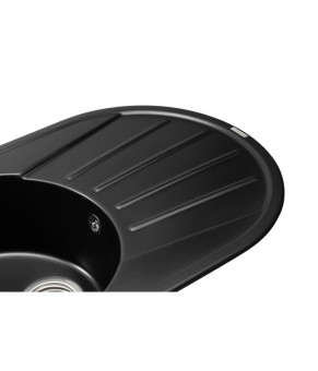 Кухонная мойка GRANADO Murcia Black Shine овальная (1701)