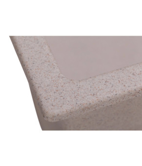 Мойка GRANADO Under top Terra прямоугольная Nanogranite бежевая (6810990000)