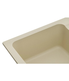 Кухонная мойка GRANADO Vigo Ivory прямоугольная, врезная, Nanogranite (1404)