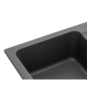 Мойка кухонная GRANADO Vigo Grafito врезная, прямоугольная, Nanogranite, 775x495 мм (1409)