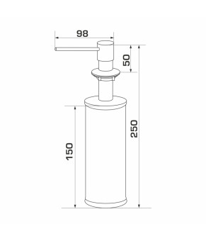 Дозатор для жидкого мыла GRANADO Redondo Inox GD0207