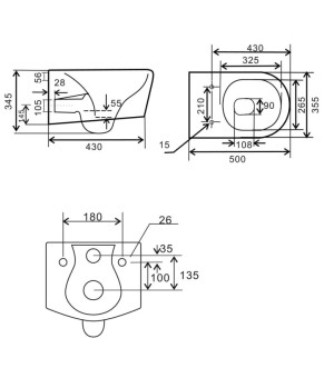Унитаз Up Trend Corona TR2197
