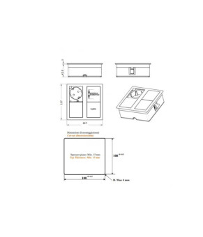 Блок розеток ASA Versahit Dual 060.15F.00007