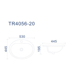 Раковина Up Trend Yana TR4056