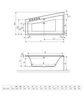 Ванна Excellent Sfera WAEX.SFP17WH