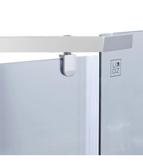 Набор Lidz душевая кабина Dozorca SC90x90.CRM.LOW.TR, стекло прозрачное 6 мм + поддон Diament