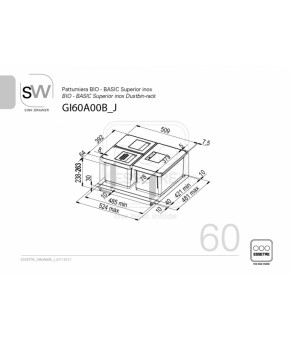 Сортер для мусора Essetre Sink-Drawer GI60A00BLJAV70
