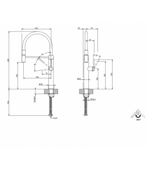 Смеситель для кухни Gessi 316 Flessa 60010708