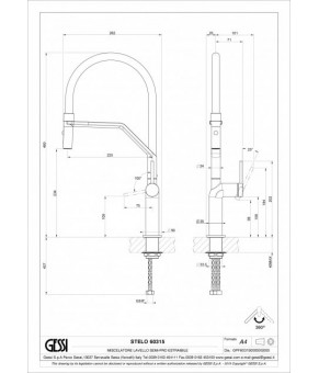 Смеситель для кухни Gessi Stelo 60315031