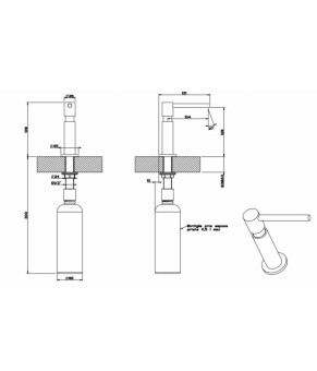 Дозатор для жидкого мыла Gessi Dispender Oxygene 29651030