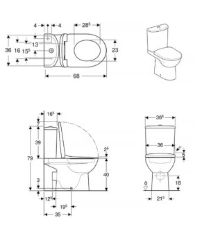 Унитаз Geberit Selnova 501.753.00.1
