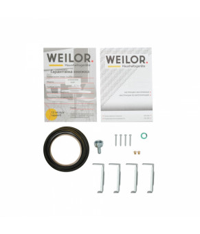 Поверхность газовая Domino на металле WEILOR GM 306 BL