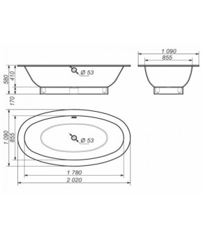 Ванна Rock Design Garmoniya Plus 202x110 Г18005200