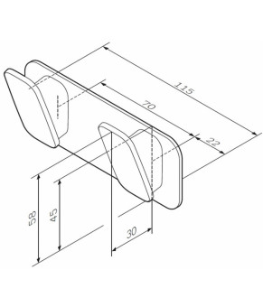 Двойной крючок для полотенец AM.PM Inspire 2.0 A50A35600