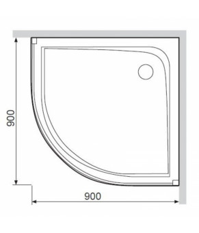 Поддон для душевого уголка, 90х90 см AM.PM Joy W95T-301-090W