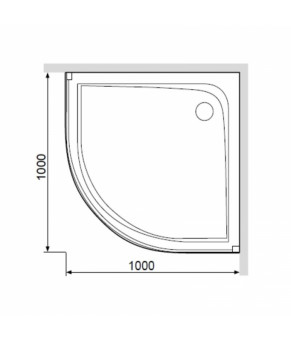 Поддон для душевого уголка, 100х100 см AM.PM Joy W95T-301-100W