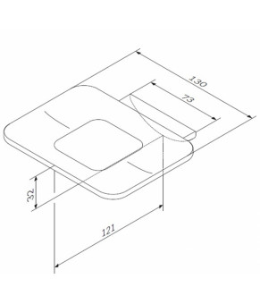 Стеклянная мыльница с настенным держателем AM.PM Inspire 2.0 A50A34200