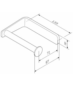 Держатель для туалетной бумаги, хром AM.PM Inspire 2.0 A50A34100