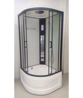 Душевой бокс Veronis BV-4-100 white (black) 100*100 VE-BV4100WHITEBL