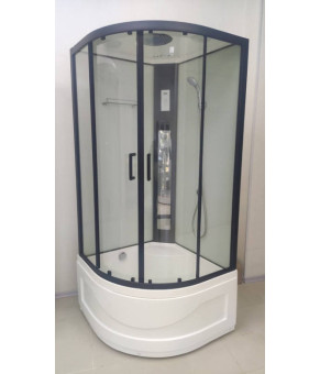 Душевой бокс Veronis BV-4-100 white (black) 100*100 VE-BV4100WHITEBL