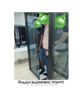 Душевой бокс Veronis BN-6-29 GR R/L 118*85 VE-BN629GR