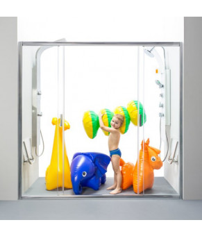 Душевые двери Ravak Blix BLDP4-160 Сатин Grape 0YVS0U00ZG