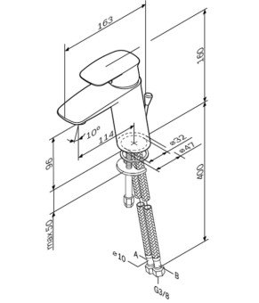 Змішувач для раковини AM.PM Spirit 2.1 F71A02100
