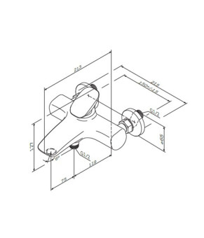 Смеситель для ванны AM.PM Spirit 2.0 F70A10000