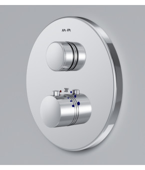 Смеситель для ванны и душа с термостатом, монтируемый в стену AM.PM Inspire V2.0 F50A75700