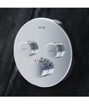 Смеситель для ванны и душа с термостатом, монтируемый в стену AM.PM Inspire V2.0 F50A85700
