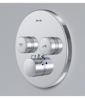 Смеситель для ванны и душа с термостатом, монтируемый в стену AM.PM Inspire V2.0 F50A85700