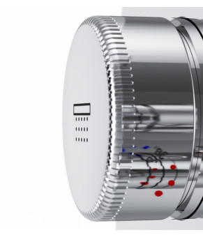 Смеситель для ванны и душа с термостатом, монтируемый в стену AM.PM Inspire V2.0 F50A85700