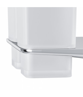 Двойной стеклянный стакан с настенным держателем, хром AM.PM Inspire 2.0 A50A343400