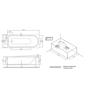 Ванна акриловая 170х70см AM.PM Like W80A-170-070W-A