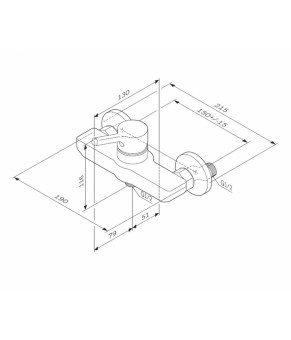Смеситель для душа AM.PM X-Joy F85B20000